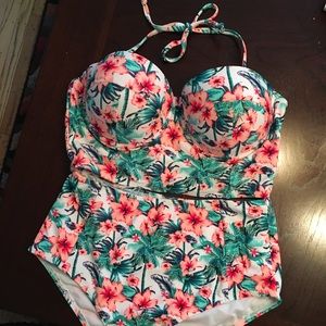 Unique Vintage High Waist Halter Bikini by Cooclo